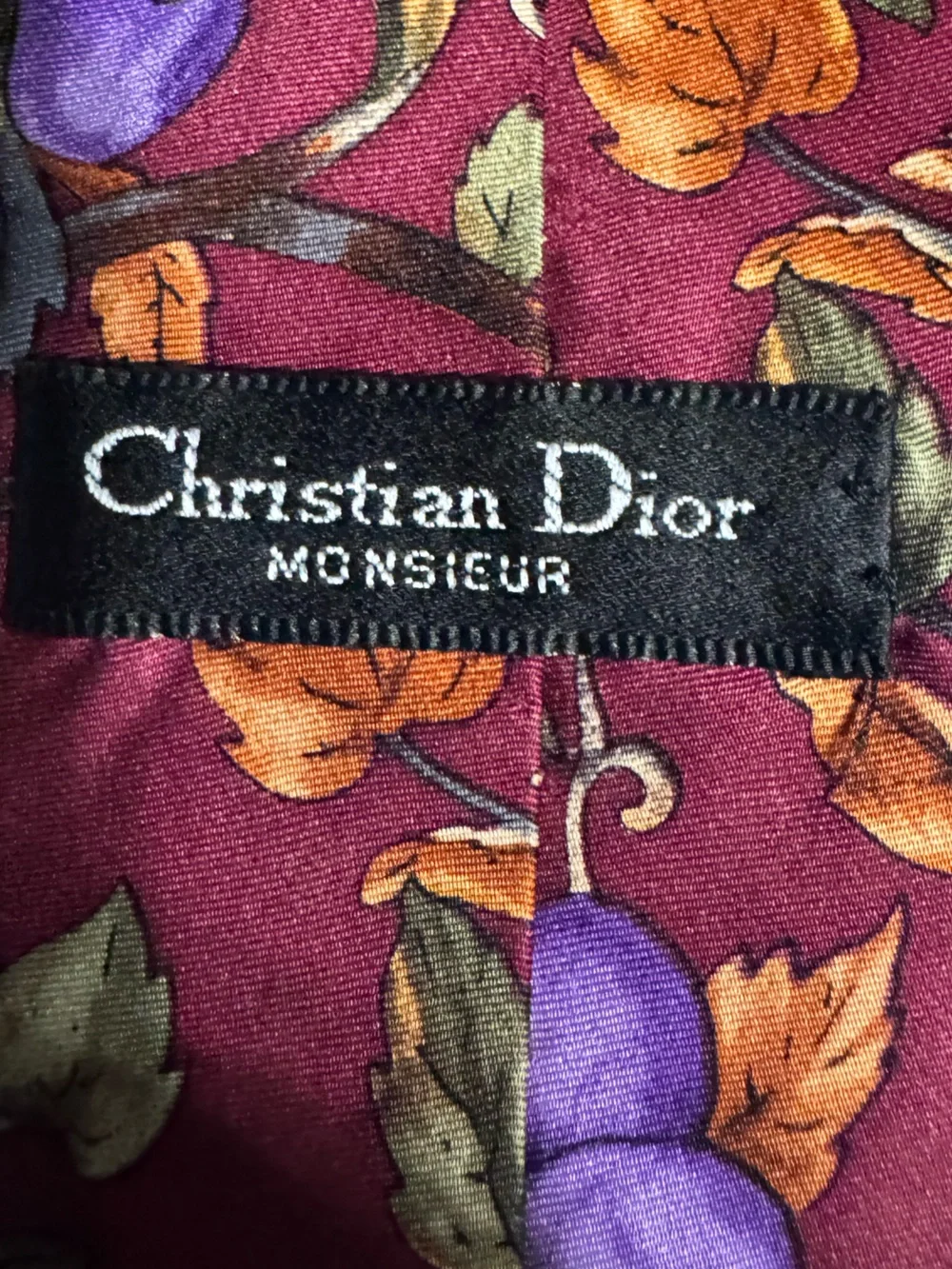 Christian Dior Mens Silk Tie Luxe Old Money Artsy Quiet Luxury Preppy Formal